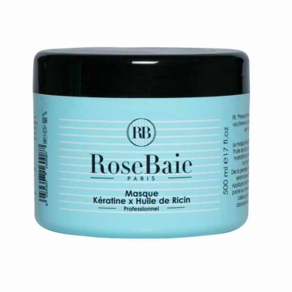 Masque Kératine et Huile de Ricin de Rose Baie,